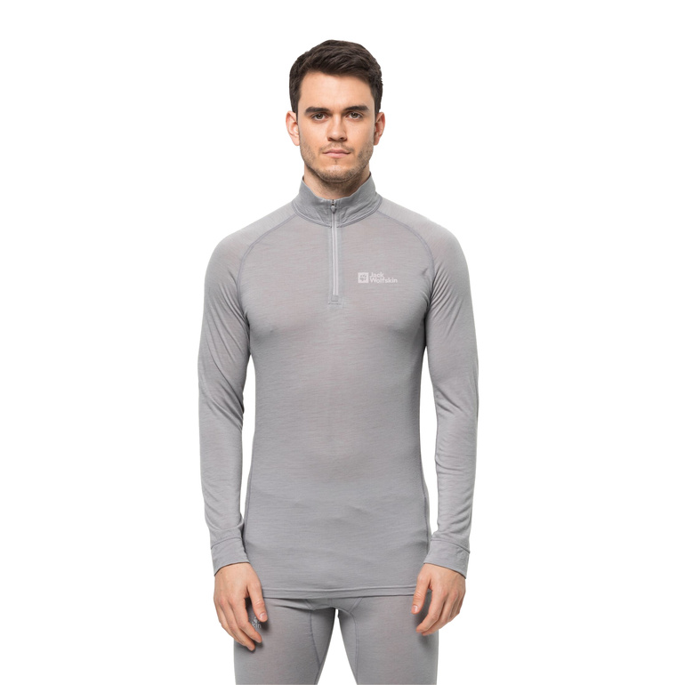 Koszulka ALPSPITZE WOOL LONGSLEEVE HALF ZIP MEN