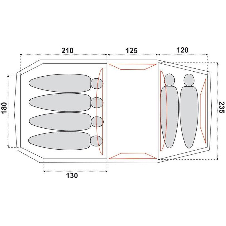 Namiot SPLIT VI / 10.8 kg